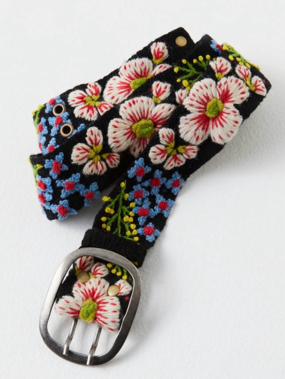 Free People Dream in Color Belt Forest Wander Size L New with Tags - Picture 3 of 12